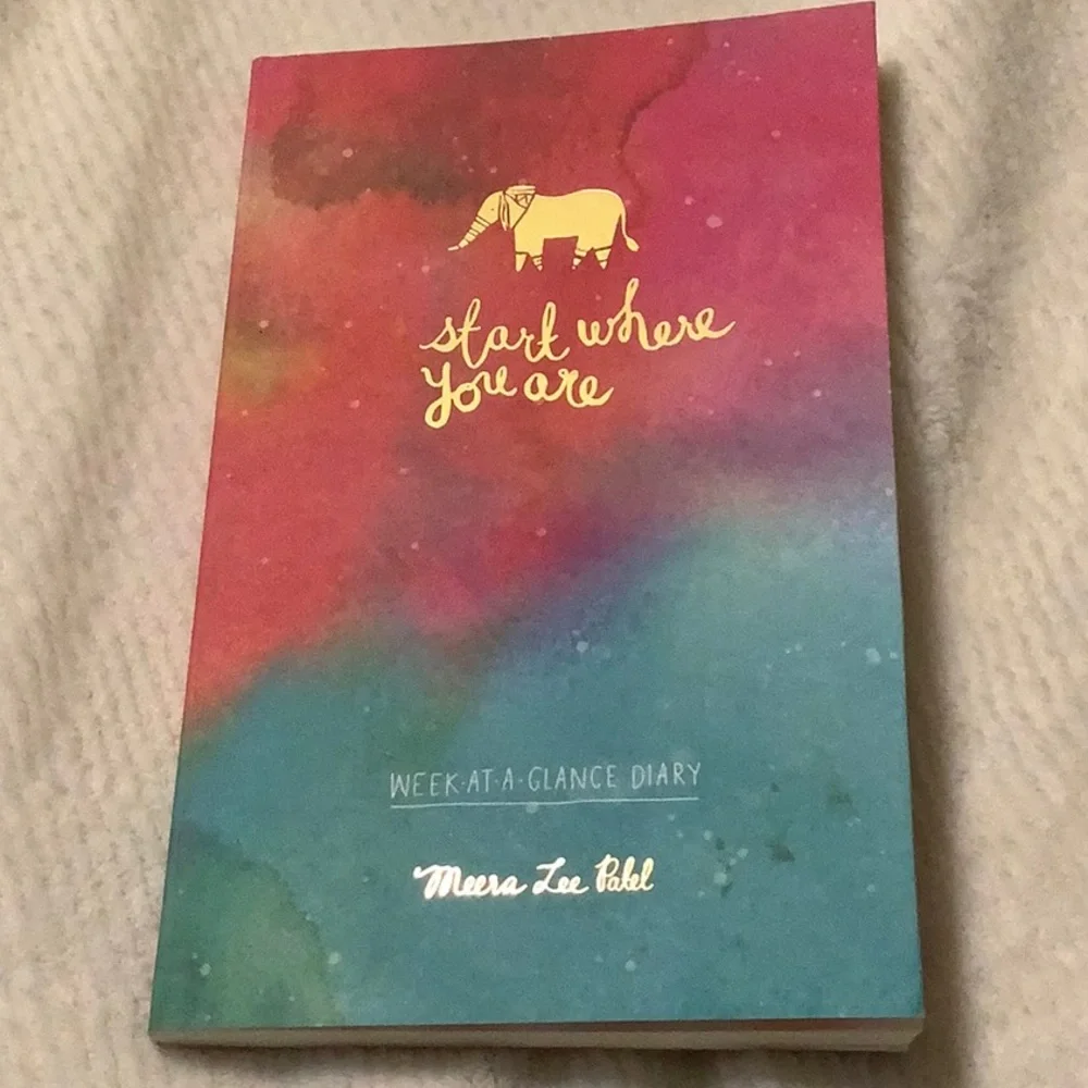 🆕 ~ Undated START WHERE YOU ARE week-at-a-glance Diary planner Agenda